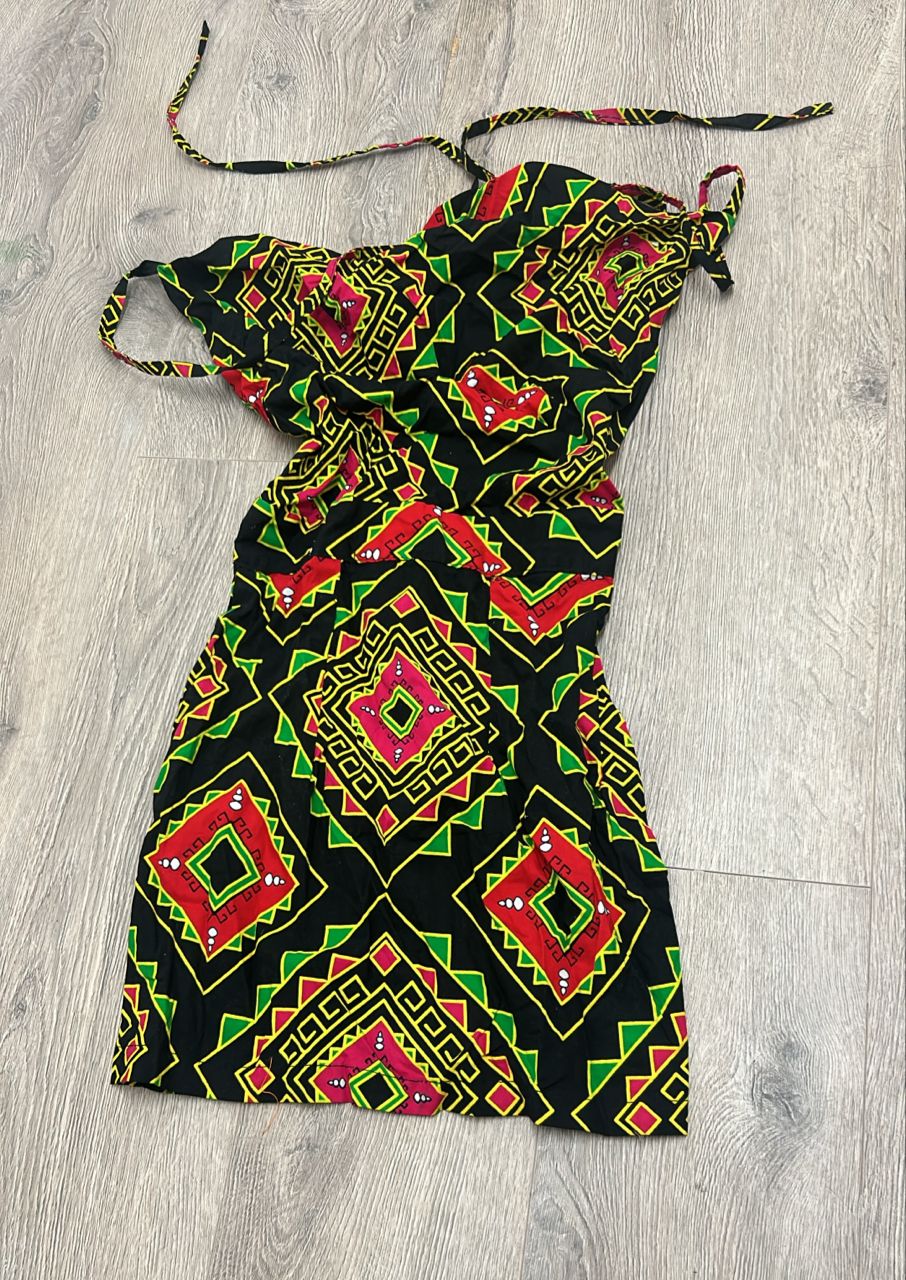 Colourful Ankara Pencil Gown.
