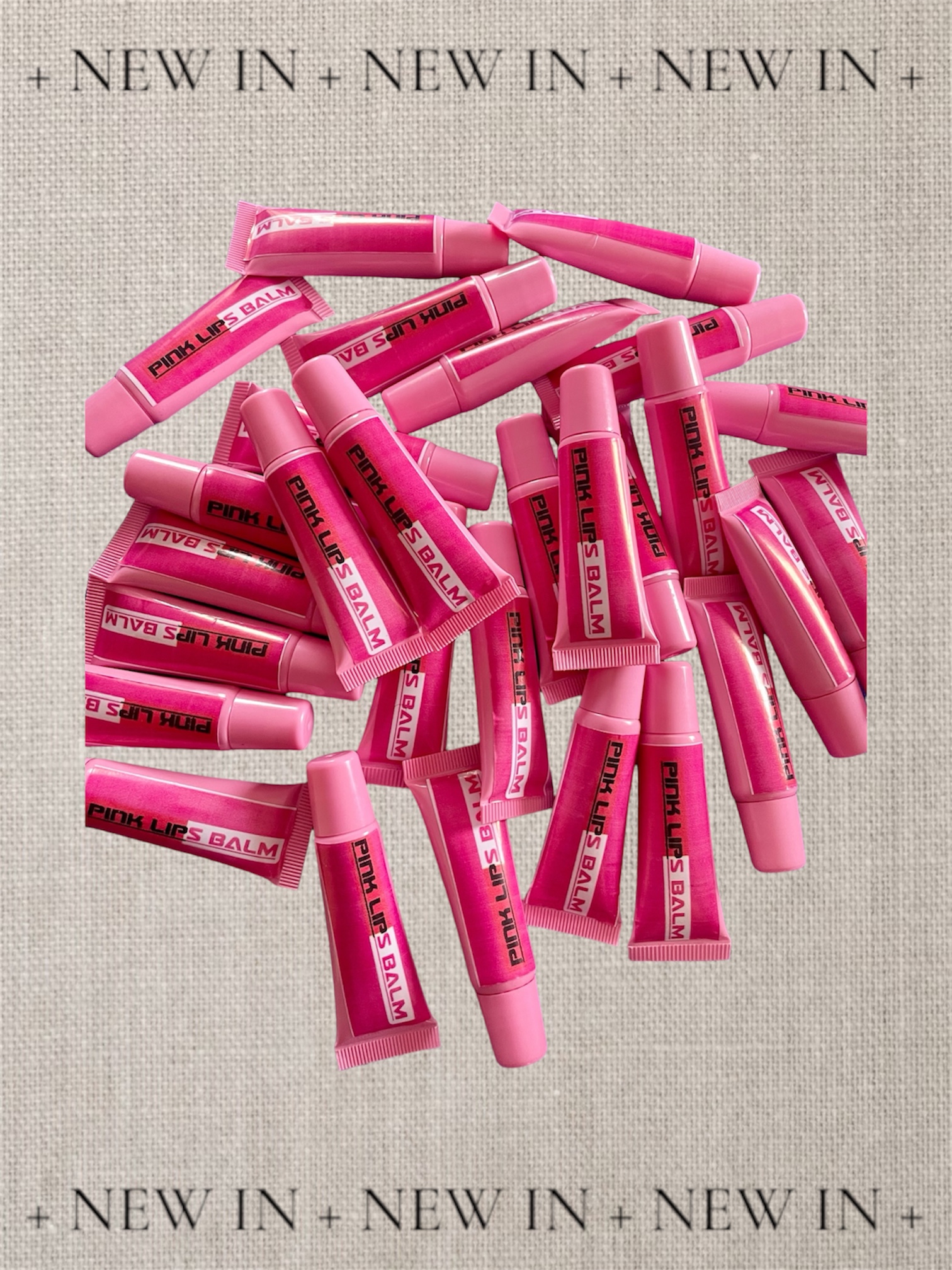 Pink lips balm