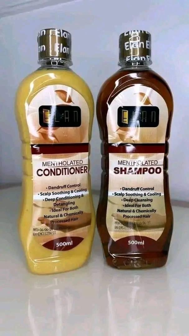Ellan mentholated Anti dandruff shampoo and conditioner