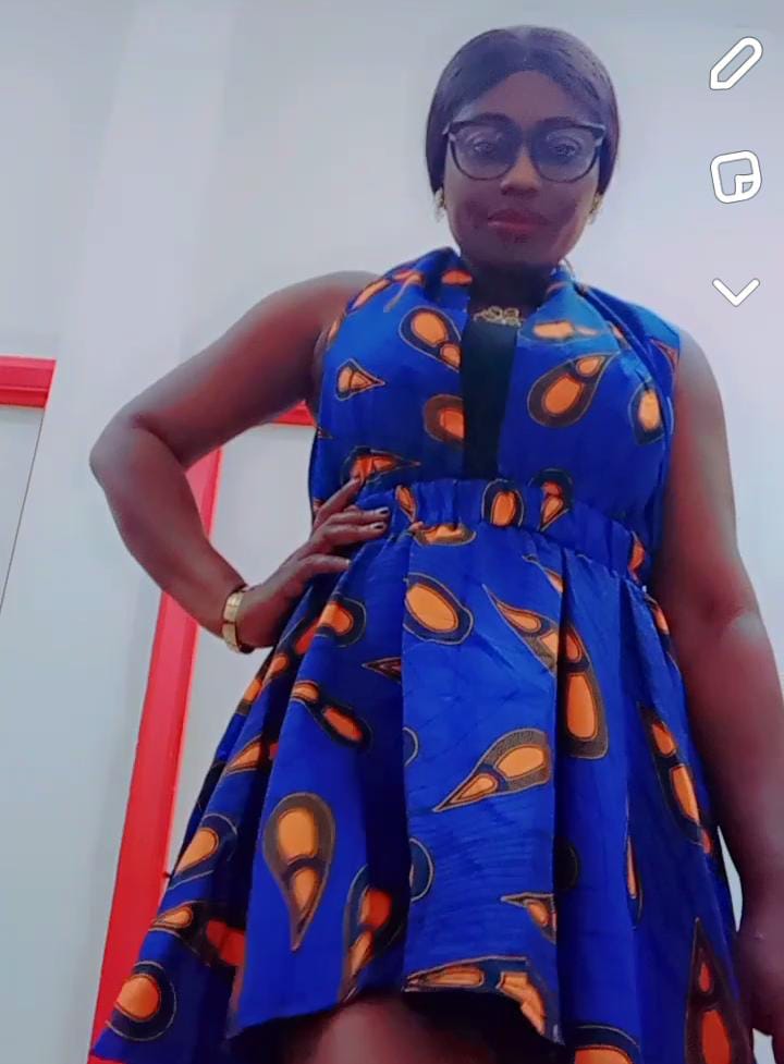 African Fabric Summer Gown