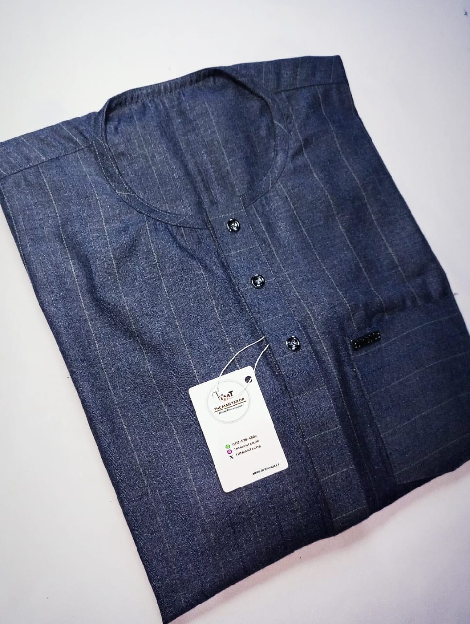 Dark Ash striped kaftan 15